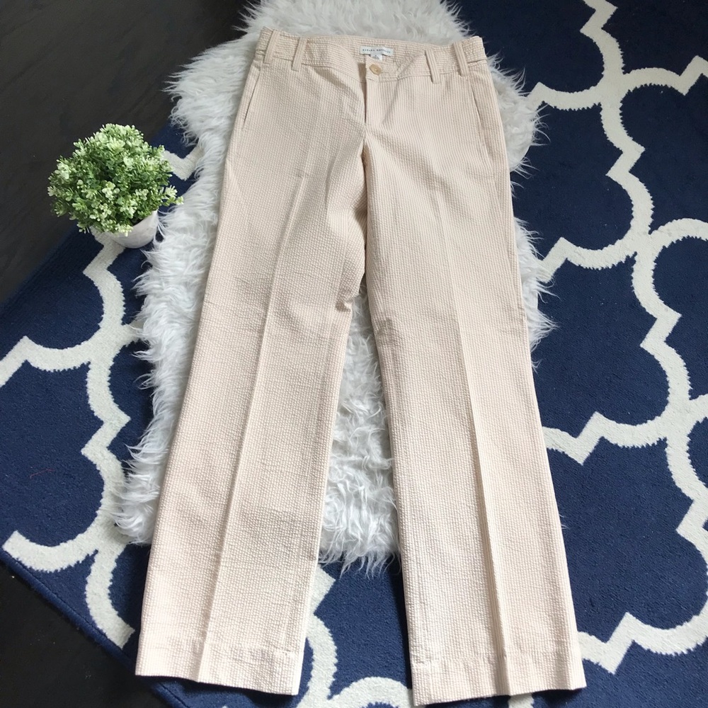 [SOLD] Banana Republic Tan Striped Pants - Picture 2 of 7